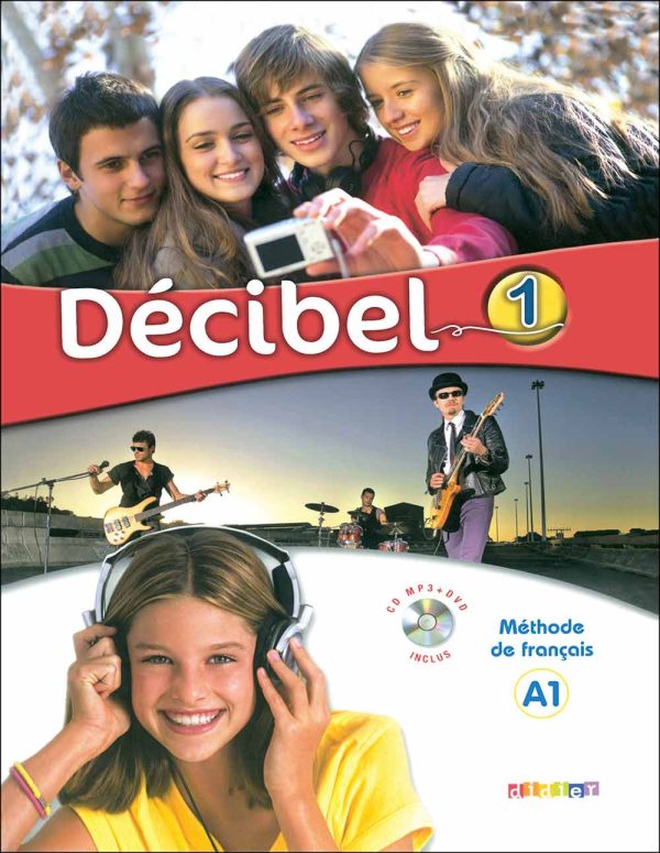 کتاب آموزش زبان فرانسه Décibel 1: A1 - Livre + Cahier + CD