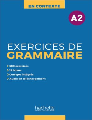 کتاب گرامر فرانسه En Contexte: Exercices De Grammaire A2 + Corrigés + CD