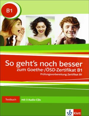 چاپ سیاه سفید کتاب زبان آلمانی So geht's noch besser B1: Testbuch + DVD
