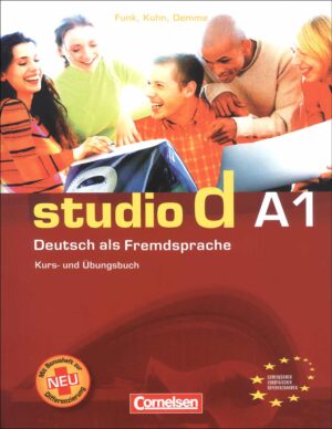 کتاب زبان آلمانی Studio d A1: kursbuch + Übungsbuch + Sprachtraining + DVD