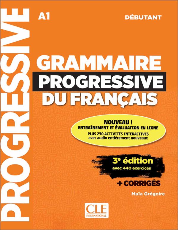 قطع وزیری کتاب گرامر پروگرسیو Grammaire Progressive A1 - 3e édition: Débutant + CD