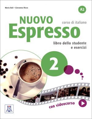 کتاب اسپرسو زبان ایتالیایی Nuovo Espresso 2: Coursebook + Workbook + DVD