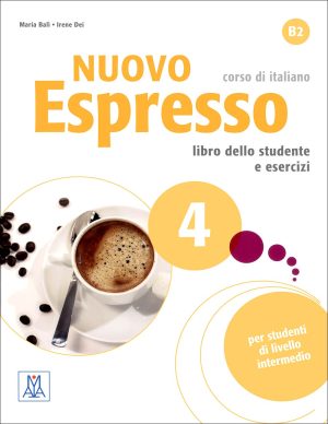 کتاب اسپرسو زبان ایتالیایی Nuovo Espresso 4: Coursebook + Workbook + CD