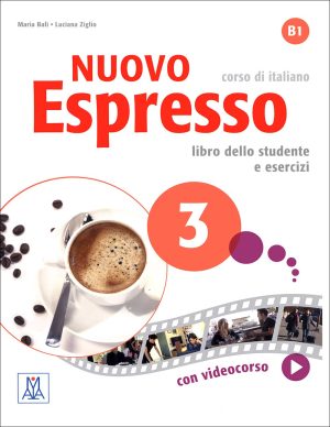 کتاب اسپرسو زبان ایتالیایی Nuovo Espresso 3: Coursebook + Workbook + DVD