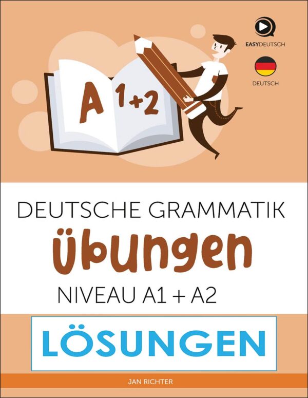 کتاب تمرین گرامر زبان آلمانی Deutsche Grammatik Übungen A1A2 + Lösungen