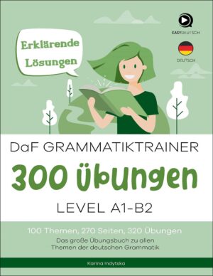کتاب تمرین گرامر زبان آلمانی DAF Grammatik Trainer A1B2: 300 Übungen + Lösungen