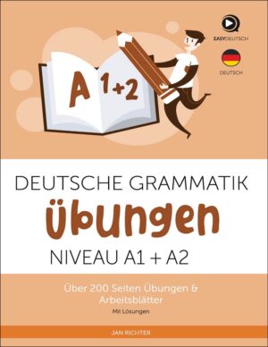 کتاب تمرین گرامر زبان آلمانی Deutsche Grammatik Übungen A1A2 + Lösungen