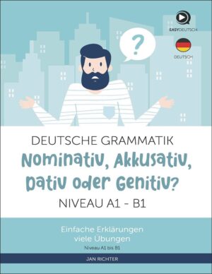 کتاب گرامر آلمانی Deutsche Grammatik Nominativ, Akkusativ, Dativ oder Genitiv A1B1